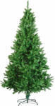  Mesterséges fenyőfa 210 cm, PVC, sötétzöld, fém talp, könnyű felszerelés, természetes megjelenés