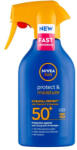Nivea FF50+ Protect & amp; Moisture Szórófejes Naptej FF50+ 270 ml