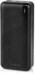 Nedis külső akkumulátor, 30000mAh, 1x USB-A, 1x USB-C, PD 65W, fekete (UPBK65W30000BK)