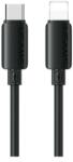 USAMS U98 adatkábel Type-C - lightning 30W gyorstöltő 100cm FEKETE SJ788USB01 (SJ788USB01)