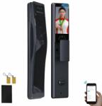  SIKS okos Wifi zár okos ajtóhoz, videó kaputelefonnal otthoni vagy szállodai használatra, telefonos alkalmazással, 3D arcfelismeréssel és tenyérfelismeréssel, NFC-vel, ujjlenyomattal, kóddal nyitható 