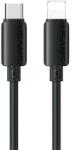 USAMS iPhone 14 Plus / 14 Pro Max / 14 Pro USAMS U98 кабел за данни Type-C - Lightning, 100 см, ЧЕРЕН SJ788USB01 (SJ788USB01)