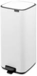 Brabantia BO 30 literes fém pedálos szemetes - Fehér (BR236921)