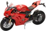 New Ray Toys Motocicletă metalică Newray - Ducati Panigale V4 S, 1: 12, roșu (58253)