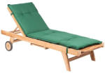  Napozóágy párna, Verde, zöld, 119 x 60 x 6 / 71 x 60 x 6 cm, 52% poliészter / 48% pamut, rögzítőpánttal, kötözőkkel rögzíthető (2NAZ0297)