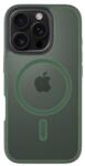 Tactical Husă de protecție din silicon pentru iPhone 16 Pro TACTICAL MAGFORCE HYPERSTEALTH, rezistentă la șocuri, compatibilă cu MagSafe, VERDE ÎNCHIS (57983121848)