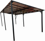  Teraszra/kertbe való pergola acélból és alumíniumból KLUGMEISTER KJF4134, 300x600x250/190 cm