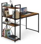 Homelux Íróasztal 120x60 cm 3 Polccal Loft Stílus (TH-SD-7-16)