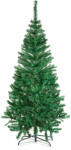 Mesterséges fenyő 210 cm, zöld, PE/PVC, sűrű ágakkal, természetes megjelenés, tartóval együtt