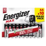 Energizer MAX tartós elem AA, alkáli, 10db/csomag E303329200 (E303329200)