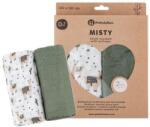 Petite&Mars Petite&Mars, Misty, set de paturi din muselina de bambus, Liama Vibes, 120x120 cm, 2 buc