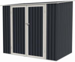 Wertcraft Prémium fém kerti fészer / fészer, MESTERINO Joy-B, Szürke/Bézs, méretek 222x149x194 cm, csuklós ajtókkal és fém talppal