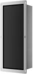BALNEO Raft incastrat pentru perie WC Balneo Wall Box S otel inoxidabil deschidere stanga finisaj negru 54 cm (B0401020504-01)