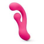 Crushious Vibrator Crushious Pleaser Rabbit cu Stimulare Rotativa, 10 Moduri Vibratii, 10 Moduri Rotatie, Silicon+ABS, USB, 17, 7 cm Vibrator
