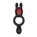 Crushious Inel de Penis Crushious Dingo Dublu Vibrator cu Telecomanda, 9 Moduri Vibratii, Silicon+ABS, USB, 16 cm Inel pentru penis