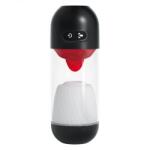 Crushious Masturbator Crushious Slurpy 2 in 1 Detasabil, 10 Moduri Vibratii, 10 Moduri Rotatie, Silicon+ABS, USB, 22 cm