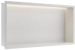 BALNEO Raft incastrat dreptunghiular Balneo Wall-Box One LED cu rama 60x30x10 cm alb mat (B0101050109-2)