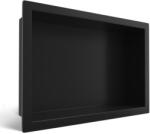 BALNEO Raft incastrat dreptunghiular Balneo Wall-Box One cu rama 30x20x10 cm negru mat (B0101020410-1)