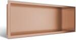 BALNEO Raft incastrat dreptunghiular Balneo Wall-Box One cu rama 60x20x10 cm cupru lucios (B0101040310-3)