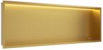 BALNEO Raft incastrat dreptunghiular Balneo Wall-Box One LED cu rama 90x30x10 cm auriu lucios (B0101030109-3)
