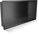 BALNEO Raft incastrat dreptunghiular Balneo Wall-Box One cu rama 60x30x10 cm Gun Metal periat (B0101060304-7)
