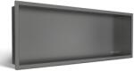 BALNEO Raft incastrat dreptunghiular Balneo Wall-Box One cu rama 90x30x7 cm Gun Metal periat (B0101060304-8)