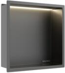 BALNEO Raft incastrat patrat Balneo Wall-Box One LED cu rama 30x30x10 cm Gun Metal mat (B0101080109-1)