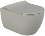 CeraStyle CITY fali WC - MATT SZÜRKE - rimless - perem nélküli - rejtett rögzítésű - 53 cm