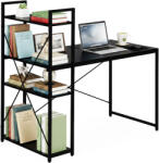 Homelux Birou 120x60 cm cu 3 rafturi Negru (TH-SD-1)