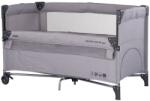 Chipolino Patut pliabil Chipolino Relax platinum linen cu laterala culisanta (KOSIRE262PL) - exclusivmag