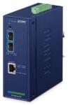 PLANET IP40 Industrial 2-Port convertoare media pentru rețea 10000 Mbit/s Albastru (IXT-900-2X1PD)