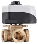 Ottone 4-way mixing valve 54 inch Kv 18.0 with 3-point actuator 230V (OT070213)