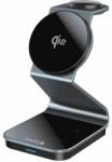 Dviced 3-in-1 Magnetic Qi2 wireless charger stand w cable, wall charger - Tarnish gray (DV230009)