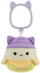 Jazwares Breloc SQUISHMALLOWS Banană cu Pălărie de Pisică - Junie