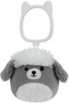 Jazwares Breloc SQUISHMALLOWS Câine Gri și Alb - Arnold