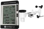  Weather station with wireless LCD display. The stations clock is controlled by the DCF 77 radio signal. The range of the sensors in open space is 100 meters. All data is displayed on an easy-to-read L