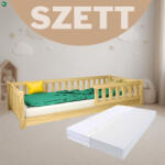  Lulu gyerekágy 80x180 natúr + habmatrac