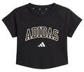 Adidas Rövid ujjú pólók Sport Seasonals Collegiate Typography T-Shirt Junior Girls Fekete 7 / 8 éves