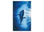  Prosop XXL de plaja cu uscare rapida SHARKON albastru 150 x 210 cm, 100% microfibra Prosop