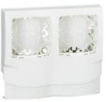 Legrand Oteo csatorna-szerelvénykeret 2-egység kezeletlen műanyag fényesfehér DLP mini LEGRAND - 031414 (031414)