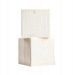 Homla Lineta tárolódobozok virágokkal 2 db 30x30x30 cm Homla (243862)