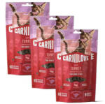 CARNILOVE Carnilove Cat Soft Snack - Bivalyhússal és Áfonyával 3x50g