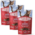 CARNILOVE Carnilove Cat Soft Snack - Szardíniával és Eperrel 3x50g