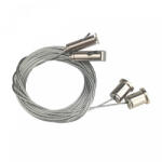 SpectrumLED UNIVERSAL SUSPENSION KIT AND GALVANIZED STEEL WIRE 8M 2pcs SILVER SPECTRUM (WOJ07188)