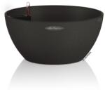 Lechuza CUBETO Stone Graphite Black műanyag növénytartó 40 cm