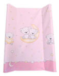 Color Pelenkázó lap Puha, ékes, maci holddal, rózsaszín 50 * 70 cm - diaper