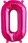  0-ás Szám Óriás Fólia Lufi Magenta 105cm