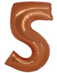  Réz 5-ös Copper szám fólia lufi 76 cm (MLG158397) - kreativjatek