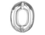  Ezüst 0-ás Silver szám fólia lufi 92 cm (MLG188837) - kreativjatek