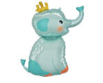  Elephant with Crown, Elefánt fólia lufi 70 cm (MLG189988) - kreativjatek